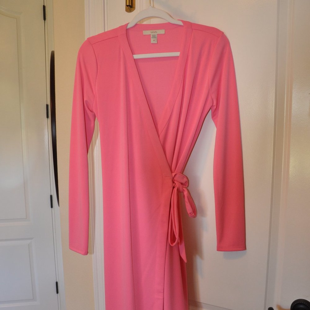 Pretty Pink Wrap dress NWOT